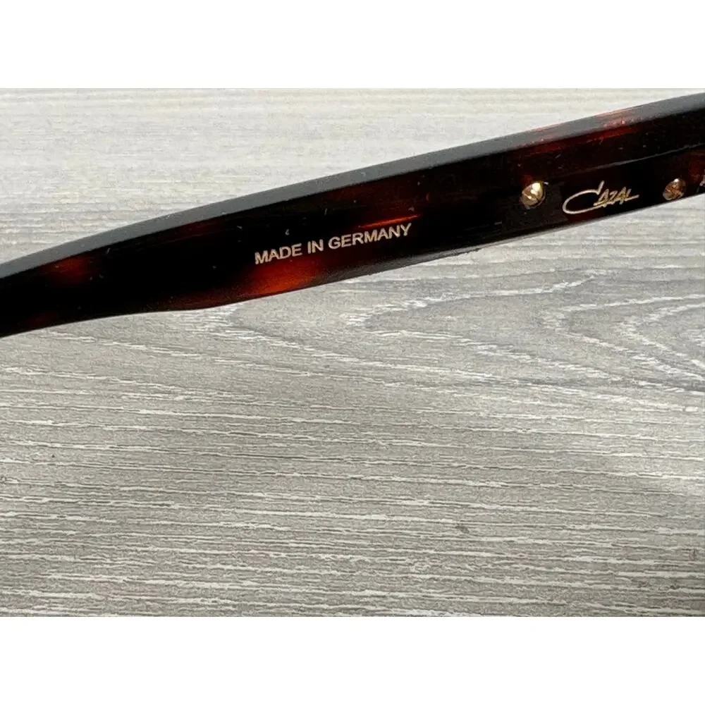 Cazal Model 8041 Tortoise Shell Black‎ Brown Unisex Sunglasses- NEW